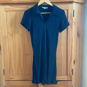 Trilogy by Rampage Vintage Y2K Black Mini Dress with Collar